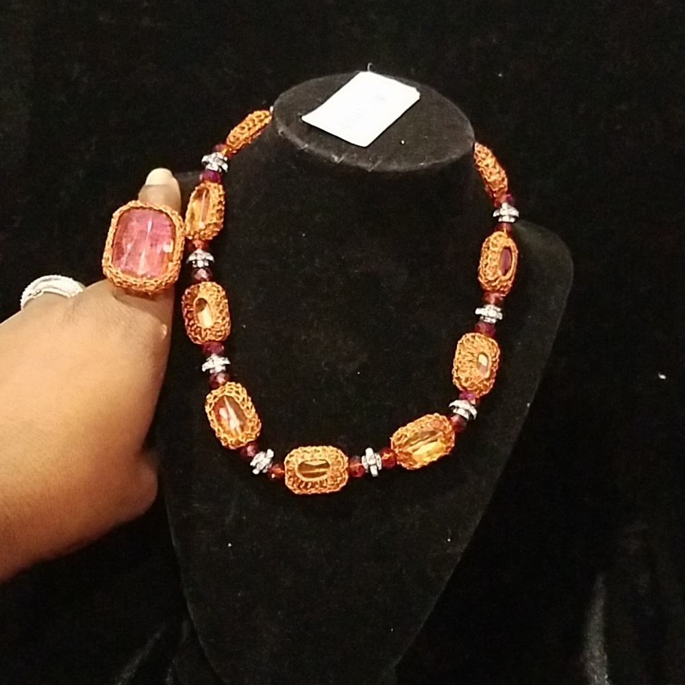 Brand New Necklace and Ring Set
